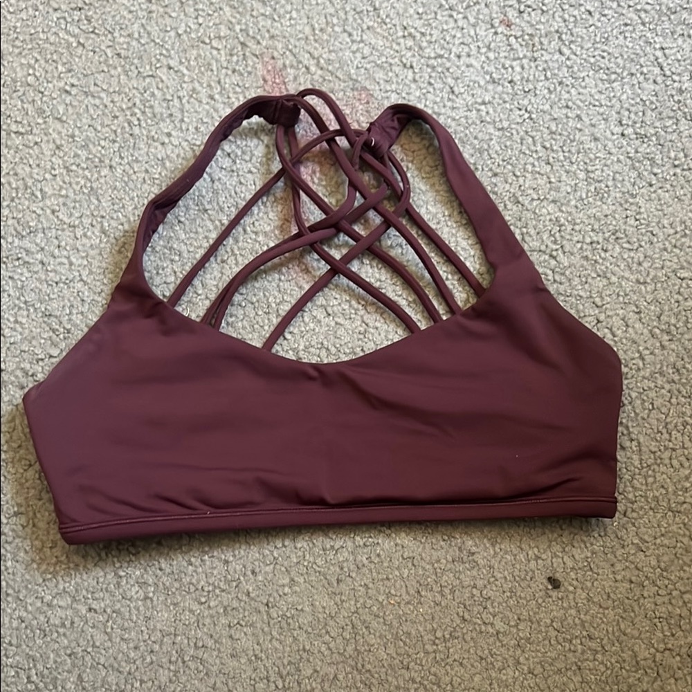 Lululemon Purple Strappy Sports Bra